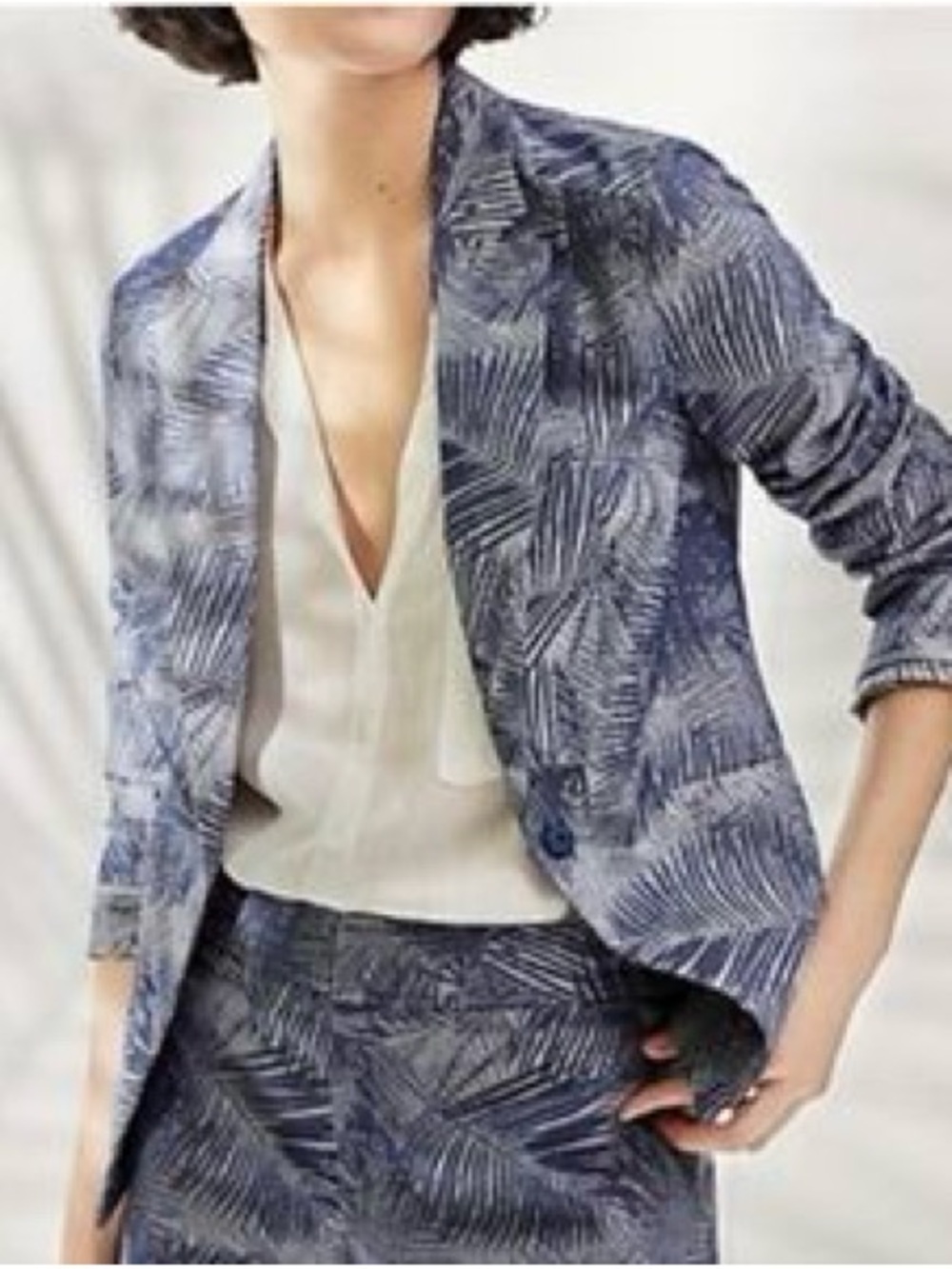 Anthropologie Palm Blazer Size: 12